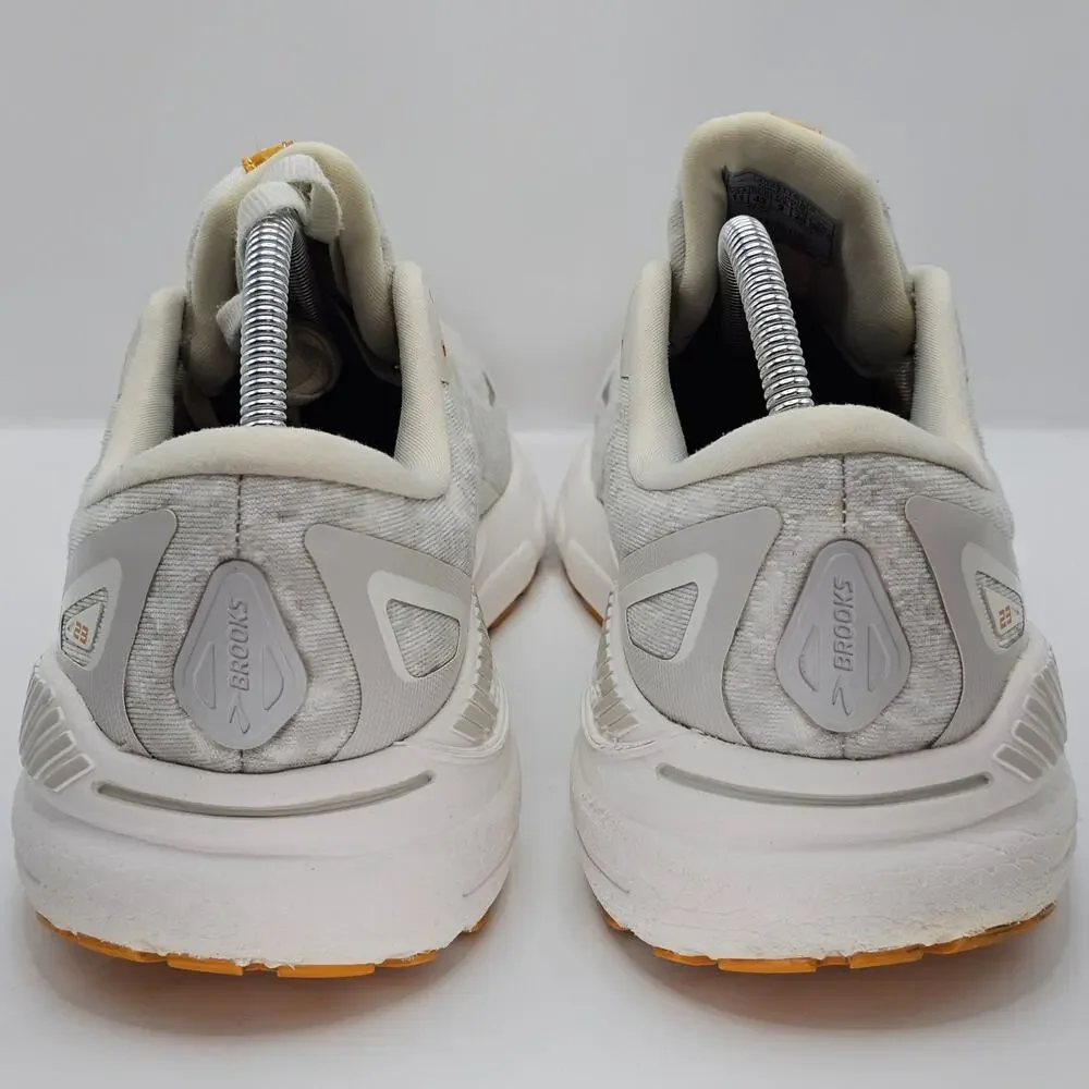 Brooks Adrenaline GTS 23 Blanc Grey Sunflower Womens 11 Medium B UK 9 Shoes